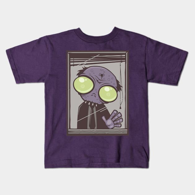 Office Zombie Kids T-Shirt by fizzgig